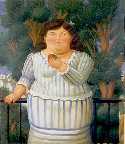 Fernando Botero En El Balcon